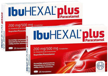 Ibuhexal plus Paracetamol 200mg/500mg Filmtabletten (2x20 Stk.)