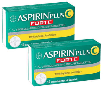Aspirin Plus C forte 800 mg/480 mg Brausetabletten (2x10 Stk.)