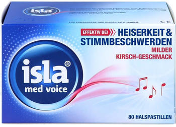 Isla Med Voice milde Kirsche Pastillen (80 Stk.)