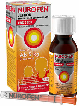 Nurofen Junior Fieber- und Schmerzsaft Erdbeer 40mg (150ml)