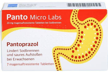 Panto Micro Labs 20 mg magensaftresistent Tabletten (7 Stk.)