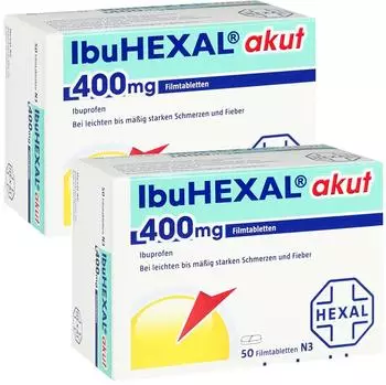 IbuHexal akut 400mg Filmtabletten (2x50 Stk.)