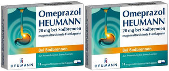 Omeprazol 20 mg b. Sodbrennen magensaftres. Hartkapseln (2x14 Stk.)