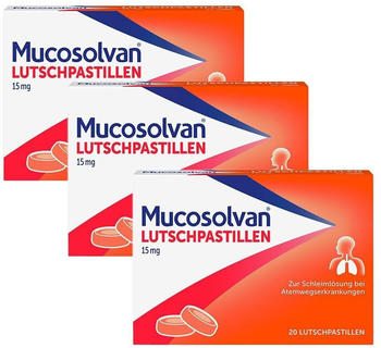 Mucosolvan Lutschpastillen 15 mg (3x20 Stk.)