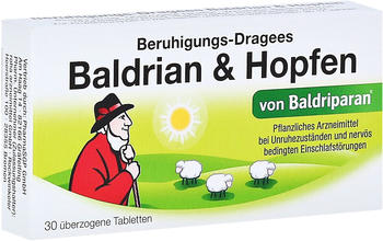 Baldrian & Hopfen Beruhigungsdragees von Baldriparan (30 Stk.)