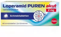 Loperamid PUREN akut 2 mg Schmelztabletten 6 St
