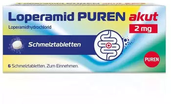 Loperamid Puren akut 2 mg Schmelztabletten (6 Stk.)