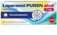 Loperamid PUREN akut 2 mg Schmelztabletten 12 St