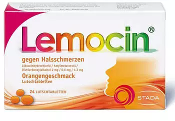 Lemocin gegen Halsschmerzen Orangengeschmack Lemocin gegen Halsschmerzen Orangengeschmack