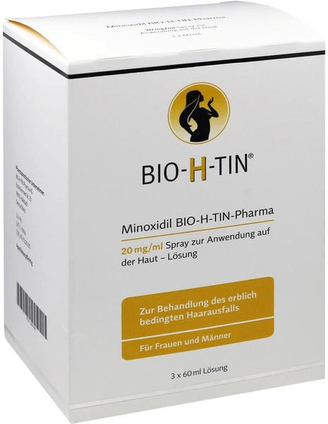 Minoxidil Bio H Tin 20 mg/ml Lösung für Frauen (3 x 60 ml)
