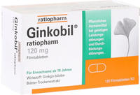 Ginkobil ratiopharm 120mg mit Ginkgo biloba 120 St