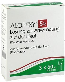 Alopexy 5% Lösung zur Anwendung auf der Haut (3 x 60 ml)