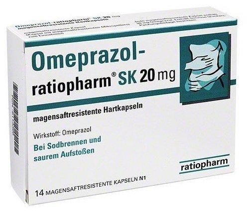 Omeprazol Sk 20mg magensaftr. Hartkapseln (14 Stk.)