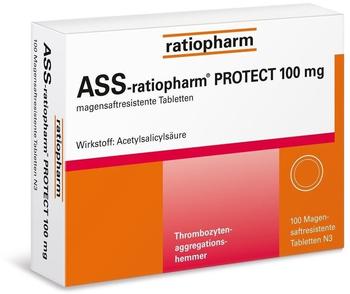Ratiopharm ASS ratiopharm Protect 100 mg magensaftr.Tabletten 100 St