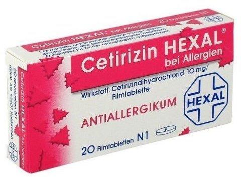 Cetirizin bei Allergien Filmtabletten (20 Stk.)
