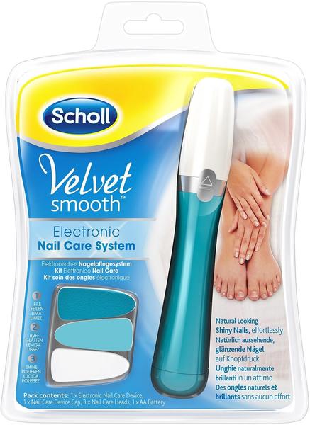 Scholl Velvet Smooth Elektronisches Nagelpflegesystem blau