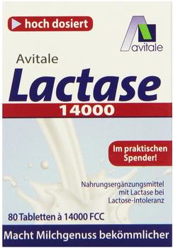 Avitale Lactase 14000 Tabletten (80 Stk.)