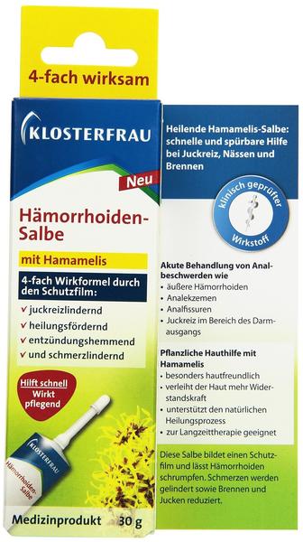 Klosterfrau Hämorrhoidensalbe (30g) Test TOP Angebote ab 4,38 € (April 2023)
