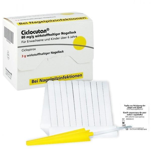 Ciclocutan 80 mg/g wirkstoffhaltiger Nagellack (3 g) Test - ❤️  Testbericht.de Juni 2022
