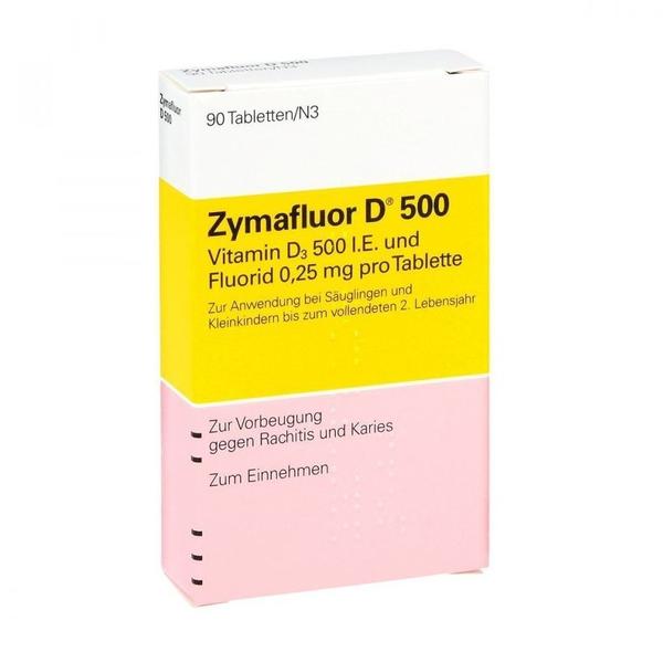 MEDA Pharma GmbH & Co KG ZYMAFLUOR D 500 Tabletten 90 St.