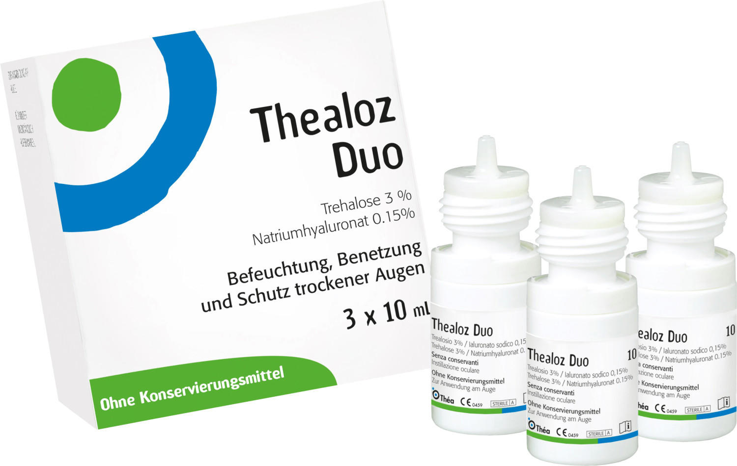 Thea Pharma Thealoz Duo Augentropfen (3 x 10 ml) Test TOP Angebote ab 30,36  € (Juni 2023)