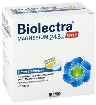 Biolectra Magnesium 243 forte Zitrone Brausetabletten (40 Stk.)