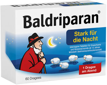 Baldriparan Stark f. d. Nacht Tabletten überzogen (60 Stk.) Baldriparan Stark f. d. Nacht Tabletten überzogen (60 Stk.)