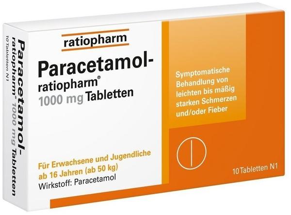 Paracetamol 1000 mg Tabletten (10 Stk.)