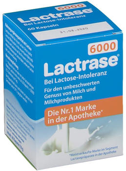 Pro Natura Lactrase 6000 FCC Kapseln (60 Stk.)