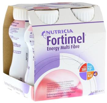 Nutricia Fortimel Energy Multi Fibre Erdbeergeschmack (4 x 200 ml)