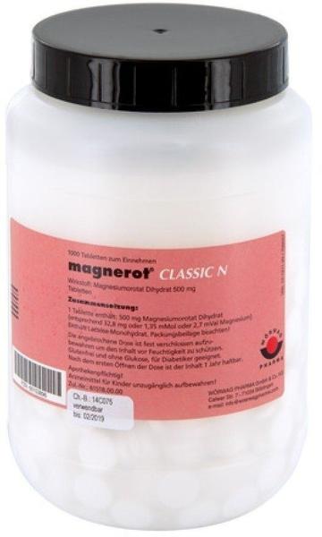 Magnerot Classic N Tabletten (1000 Stk.) Test ❤️ Jetzt ab 100,49 € (April  2022) Testbericht.de