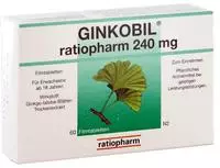 Ginkobil ratiopharm 240mg mit Ginkgo biloba 60 St
