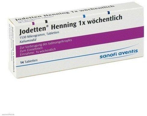 Sanofi Jodetten Henning 1x Wöchentlich Tabletten (14 Stk.)