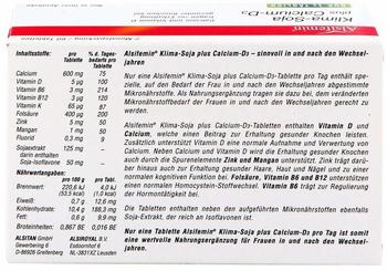 Alsitan Alsifemin Klima-Soja plus Calcium D3 (60 Stk.) – Alsitan Alsifemin Klima-Soja plus Calcium D3: Unterstützung in den Wechseljahren