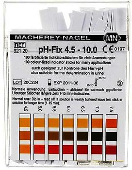 Macherey-Nagel Ph Fix Indikatorstaebchen Ph 4,5-10 (100 Stk.)