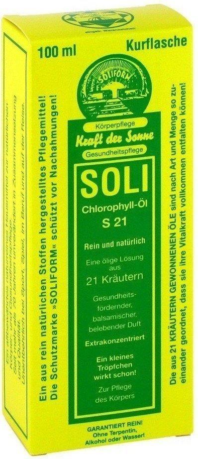 Soliform Soli-Chlorophyll-Öl S 21 (100ml) Test TOP Angebote ab 42,43 €  (Juli 2023)