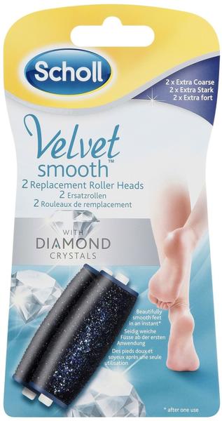 Scholl Velvet Smooth Wet & Dry Ersatzrollen Diamond Extra Stark (2 Stk.)