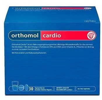 Orthomol Cardio Kombipackung Granulat & Kapseln (30 Stk.)