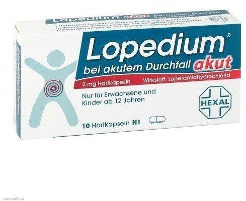 Lopedium Akut Bei Akutem Durchfall Kapseln (10 Stk.)