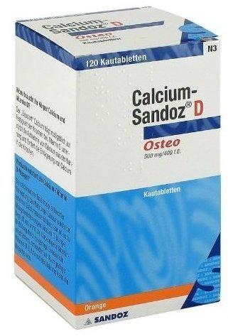 Calcium Sandoz D Osteo 500mg/400 I.E. Kautabletten (120 Stk.)