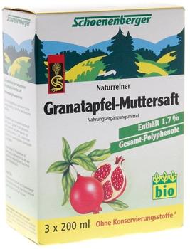 Salus Pharma Granatapfel Muttersaft Schönenberger Heilpflanzensaft (3 x 200 ml)