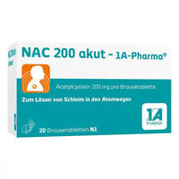 PZN-DE 00562726, NAC 200 akut 1A Pharma Brausetabletten Inhalt: 20 St