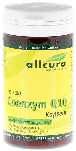 Allcura Coenzym Q 10 Kapseln A 30 Mg (90 Stk.)