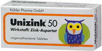 PZN-DE 03441621, Unizink 50 magensaftresistente Tabletten St magensaftresistent,