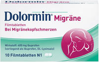 PZN-DE 01300810, Dolormin Migr&auml;ne bei Migr&auml;neattacken Filmtabletten Inhalt:...
