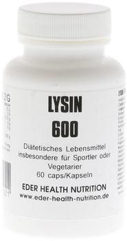 Eder Health Nutrition Lysin 600 Kapseln (60 Stk.)