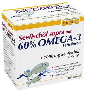 Burton Feingold Seefischöl supra mit 60% Omega-3-Fettsäuren Kapseln (100 Stk.)