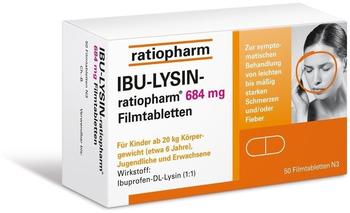 Ratiopharm Ibu-Lysin-ratiopharm 684 mg Filmtabletten 50 St.