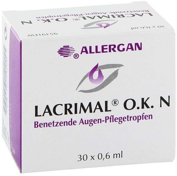 Lacrimal O.K. N Augentropfen (30 x 0,6 ml) Test ❤️ Jetzt ab 8,64 € (Mai  2022) Testbericht.de