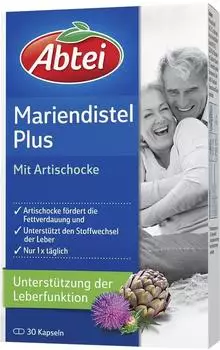 Abtei Mariendistel Plus Artischocke mit Vitamin E Kapseln (30 Stk.)